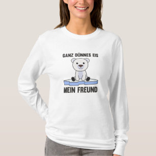 Polar Bear Theil Ice Cream Mein Freund Funny Spric T-Shirt