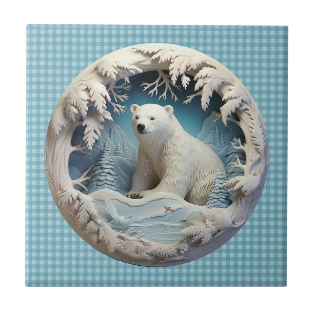 Polar Bear Tile Fliese (Vorderseite)