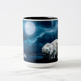 Polar Bear Two-Tone-Kaffee-Tasse Zweifarbige Tasse