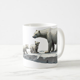 Polar Bear und Cubs Kaffeetasse
