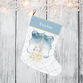 Polar Bear und Pinguin Weihnachten Strumpf Großer Weihnachtsstrumpf