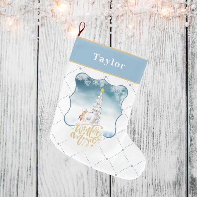 Polar Bear und Pinguin Weihnachten Strumpf Großer Weihnachtsstrumpf (Von Creator hochgeladen)