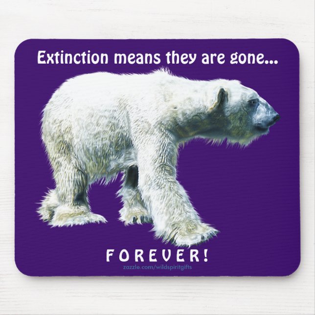 POLAR BEAR Walking Wildlife Mousepad (Vorne)