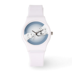 Polar Bear Watch Wildlife Art Bär Armbanduhr