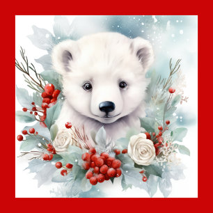 Polar Bear Weihnachtsessen Party Thema Custom Text