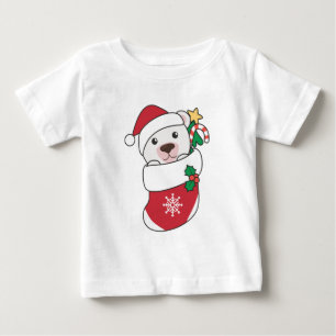 Polar Bear Weihnachtsschnee Wintertiere Polar Baby T-shirt