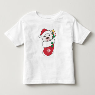 Polar Bear Weihnachtsschnee Wintertiere Polar Kleinkind T-shirt