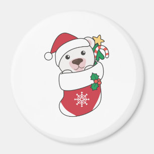 Polar Bear Weihnachtsschnee Wintertiere Polar Magnet