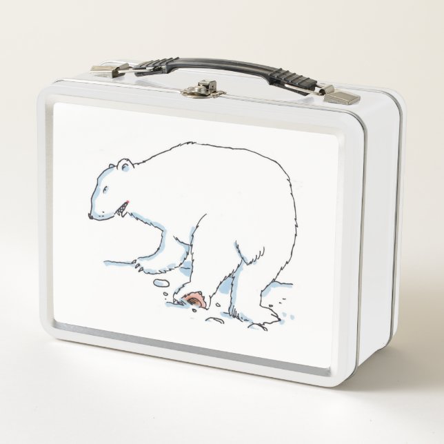 Polar Bear White Lunchbox (Vorderseite)
