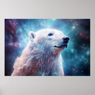 Polar Bear Wild Animal Majestic Wilderness Art Poster