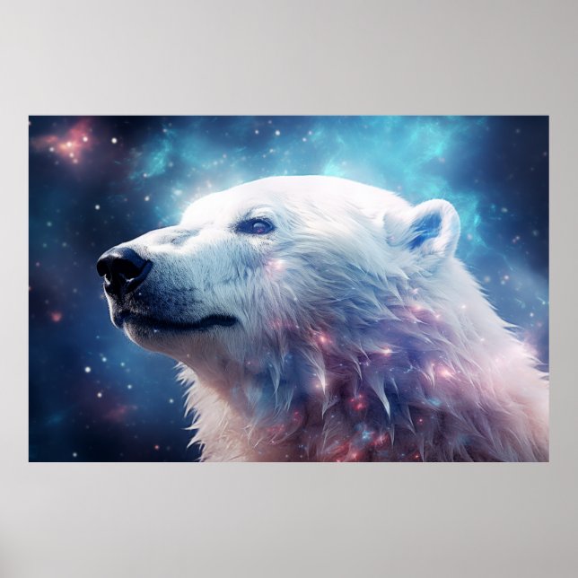 Polar Bear Wild Animal Majestic Wilderness Art Poster (Vorne)