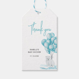 Polar Bear Winter Baby Dusche Vielen Dank Geschenkanhänger