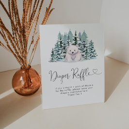 Polar Bear Winter Baby Dusche Windelwanne Sockelschild