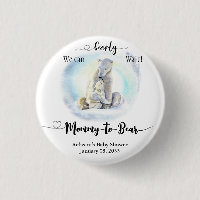 Polar Bear Winter Bearly Wait Baby Shower Mommy to