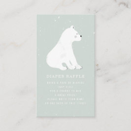 Polar Bear Winter Blue Baby Dusche Windelwanne Win Begleitkarte