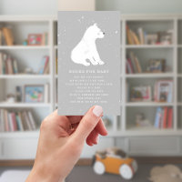 Polar Bear Winter Gray Baby Showbuchanfrage