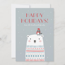 Polar Bear wünscht Feiertagskarte