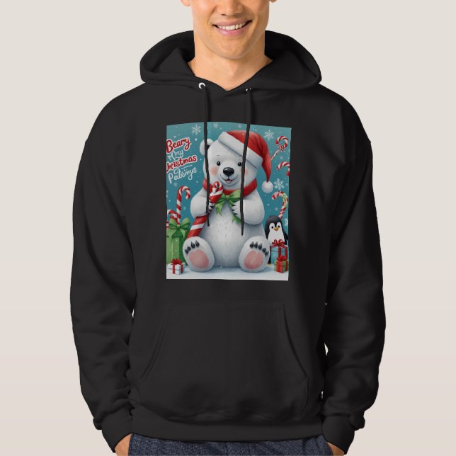 Polar Bear wünscht Hoodie (Vorderseite)