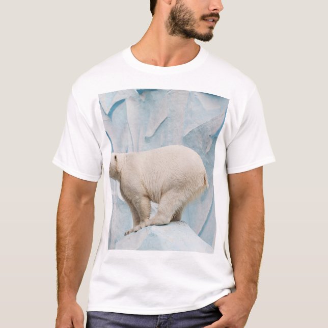 Polar Bear: Zoo Habitat Glimpse T-Shirt (Vorderseite)