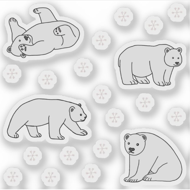 Polar Bears Aufkleber (Vorderseite)