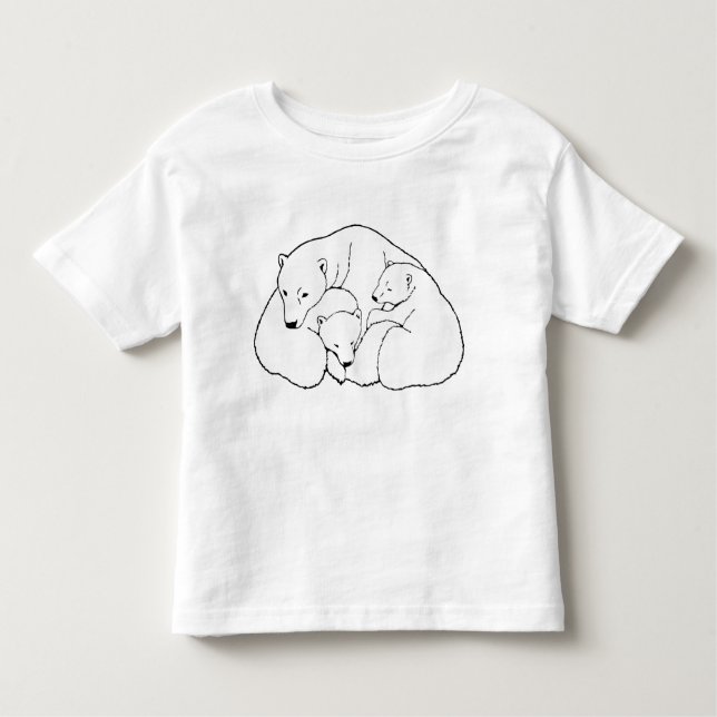Polar Bears Baby Shirt Polar Bear Cubs T-Shirt (Vorderseite)