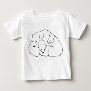Polar Bears Baby Shirt Polar Bear Cubs T-Shirt