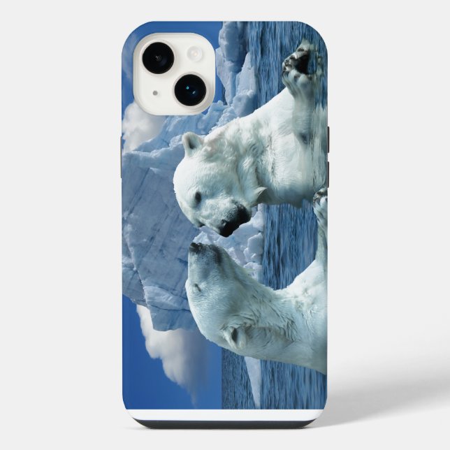 POLAR BEARS Case-Mate iPhone 14 Hülle (Rückseite)