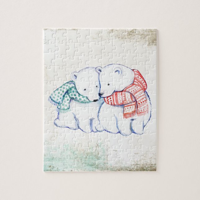 Polar Bears Couple Puzzle (Vertikal)