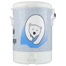 Polar Bears Design 10-Gallonen Cooler