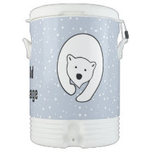 Polar Bears Design 10-Gallonen Cooler