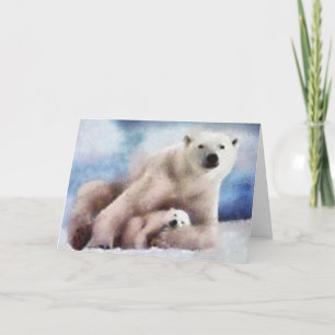 Polar Bears Feiertagskarte