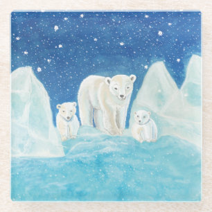Polar Bears Glasuntersetzer