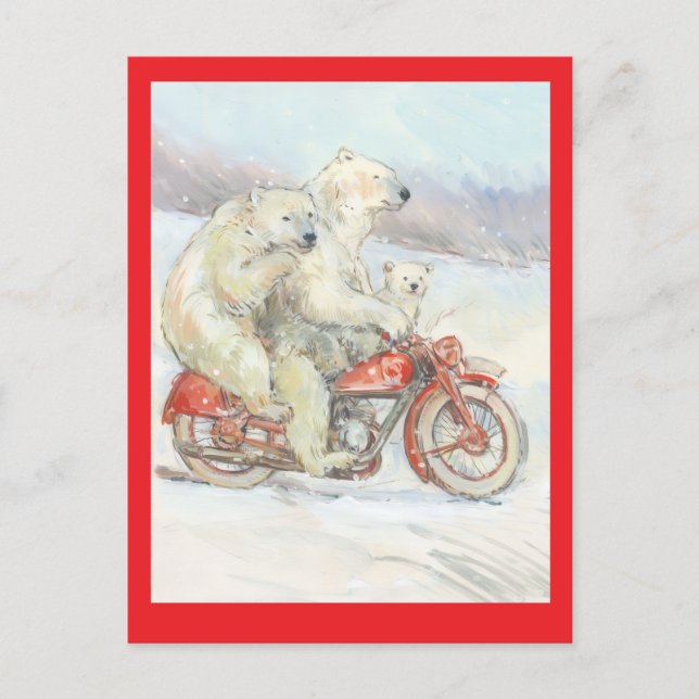 "Polar Bears" Postkarte (Vorderseite)