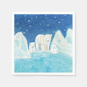 Polar Bears Serviette
