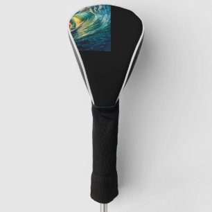 Polar Bears Surfing 02 Design von Rich AmeN Gill Golf Headcover