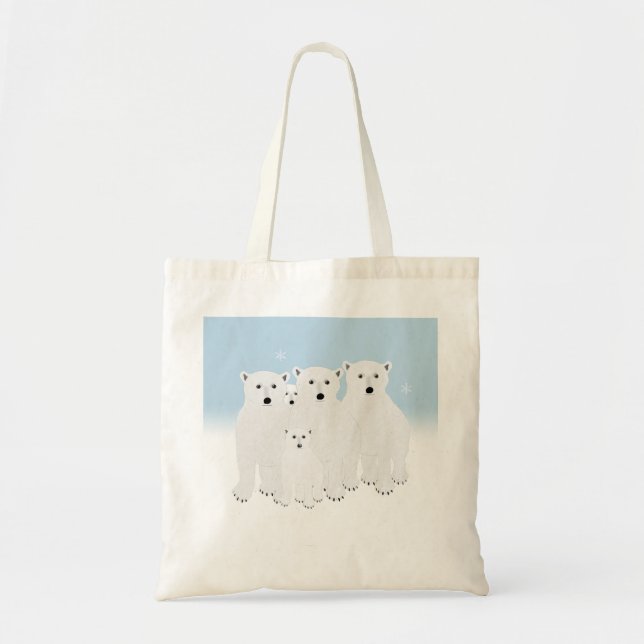 Polar Bears Tote Bag Tragetasche (Vorne)