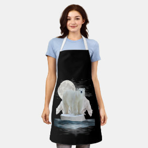 Polar Bears Wildlife Zoo Animal Lover Zookeeper Na Schürze