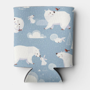 Polar Bears Winter Vintag Dosenkühler