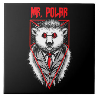 Polar Design Ein feines Polar Bär Tier Lover Fliese