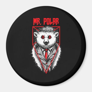 Polar Design Ein Lustiger Eisbär Tierliebhaber Magnet