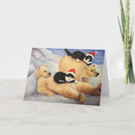 POLAR DRÜCKEN SIE AUS FEIERTAGSKARTE