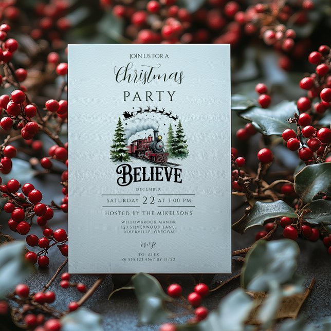 Polar Express Christmas Einladung (Von Creator hochgeladen)