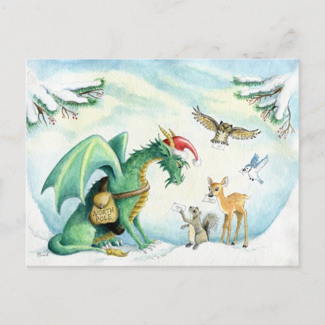 Polar Express Dragon - Postcard Postkarte (Vorderseite)