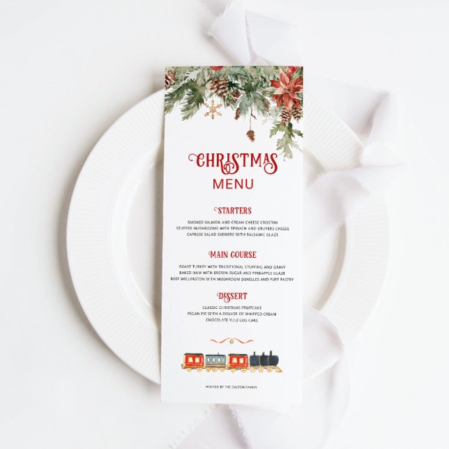 Polar Express Themed Menükarte (Von Creator hochgeladen)