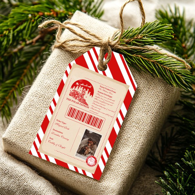 Polar Express Weihnachtsticket Geschenkanhänger (Von Creator hochgeladen)
