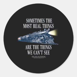 Polar Express Zug Runder Aufkleber