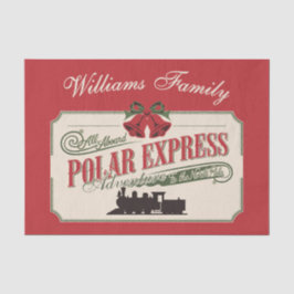 Polar-Express-Zugabenteuer glauben an Weihnachten Seidenpapier