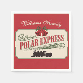 Polar-Express-Zugabenteuer glauben an Weihnachten Serviette
