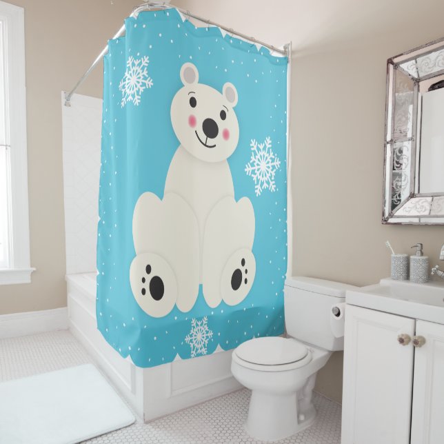 Polar Friend Duschvorhang (Beispiel)