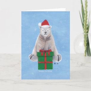 Polar Holiday - Kinderkunst für CHOC Dankeskarte